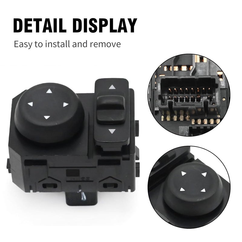 Newnessai 25570-3TB1A Rearview Mirror Switch on Doors Driver Side, Replacement for Altima Pathfinder Murano Rogue Maxima, Replaces 25570-3TB1A - Image 5